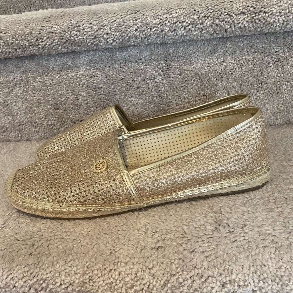 Beautiful gold Michael kors espadrilles
